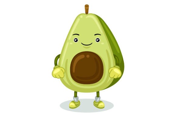 Adorable Avocado Mascot for Your Brand