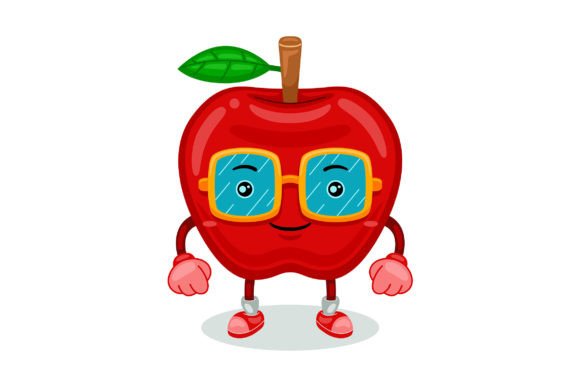 Cute Apple Mascot: A Versatile Vector Character