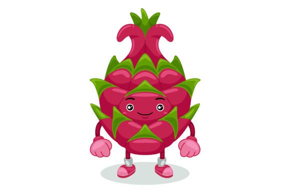 Cute Dragon Fruit Mascot Vector for Creative Projects