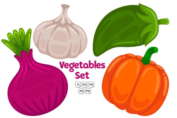 Explore Creative Possibilities with Vegetables Set Vector 03