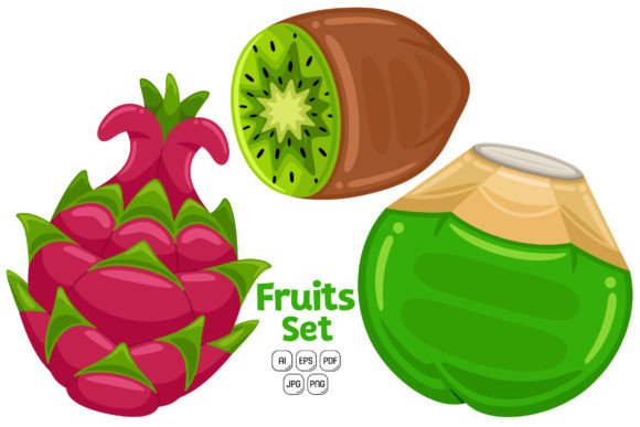 Fruits Set Vector 02: A Versatile Tool for Creative Projects
