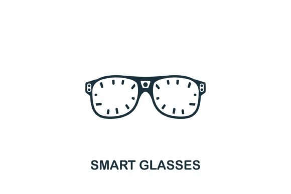 Smart Glasses Icon: A Modern AI Symbol for Design