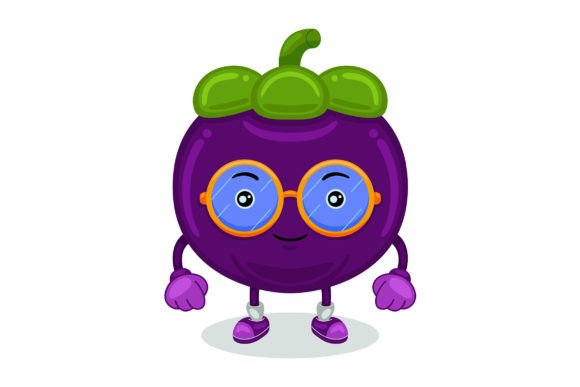 Unlock Creative Potential with Cute Mangosteen Mascot Character Vector