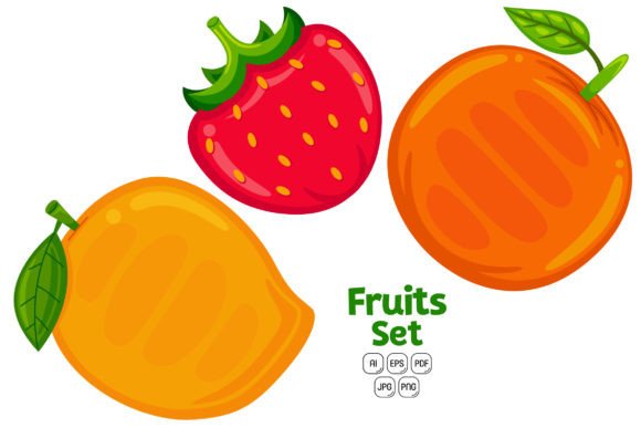 Unlock Creativity with Fruits Set Vector 04
