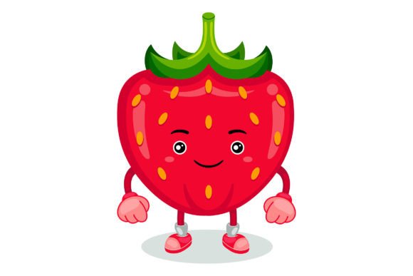 Unlock Your Creativity with a Cute Strawberry Mascot Character Vector
