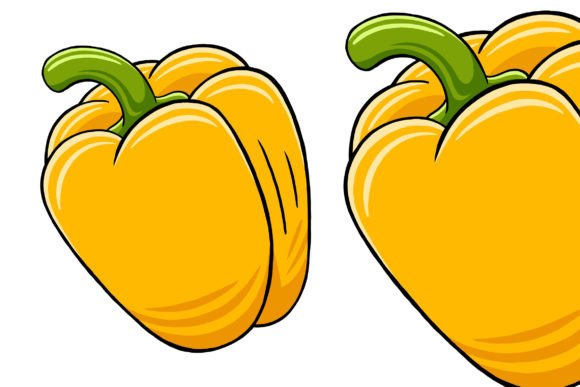 Yellow Pepper Vector Illustration: A Versatile Tool for Creative Projects